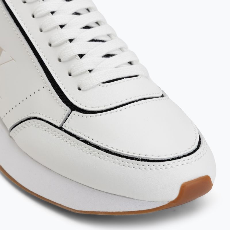 Dámske topánky Calvin Klein HW0HW02994 Retro Runner Sock Patch Leather bright white/black 7
