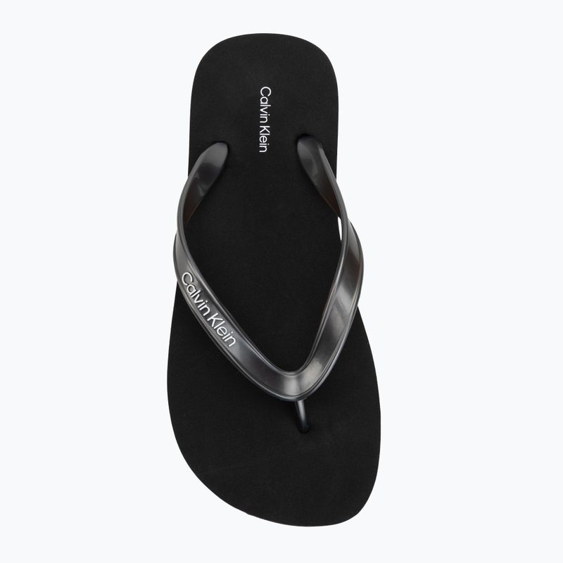 Dámske žabky Calvin Klein HW0HW02956 Tpu Metallic triple black 5