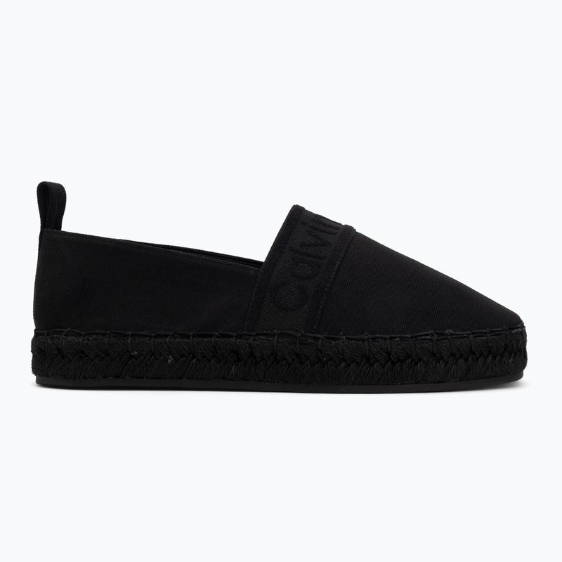Dámske espadrilky Calvin Klein HW0HW02934 Oblique Webbing Triple Black 2