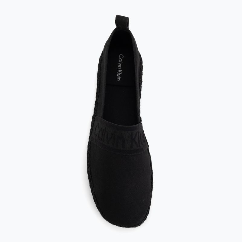 Dámske espadrilky Calvin Klein HW0HW02934 Oblique Webbing Triple Black 5