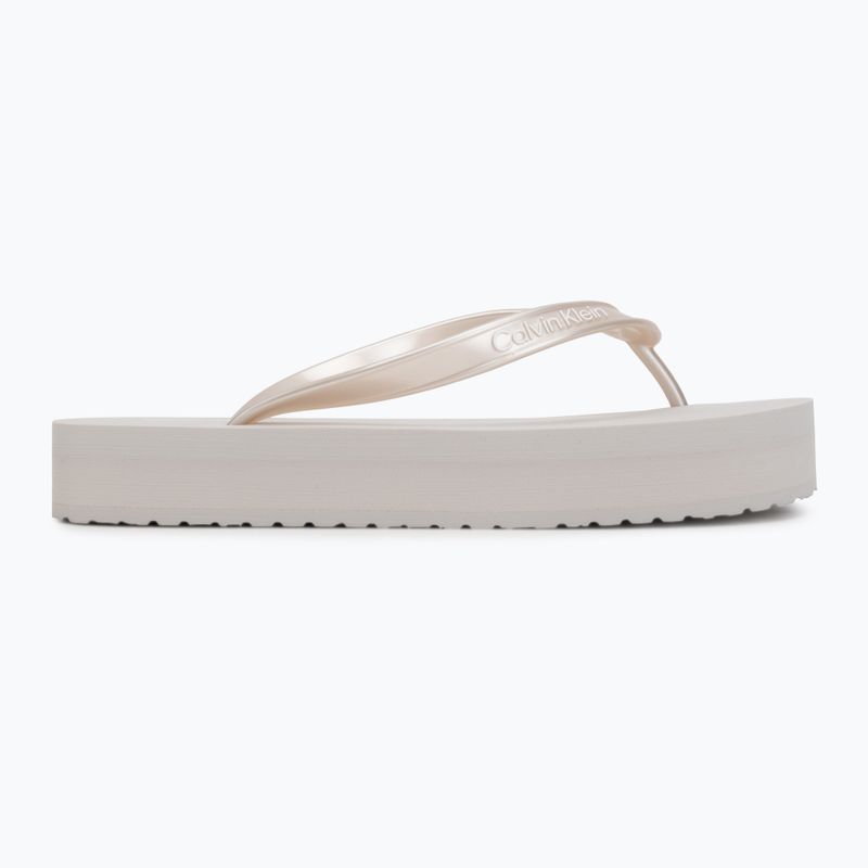 Dámske žabky Calvin Klein HW0HW03120 Flatform silver 2