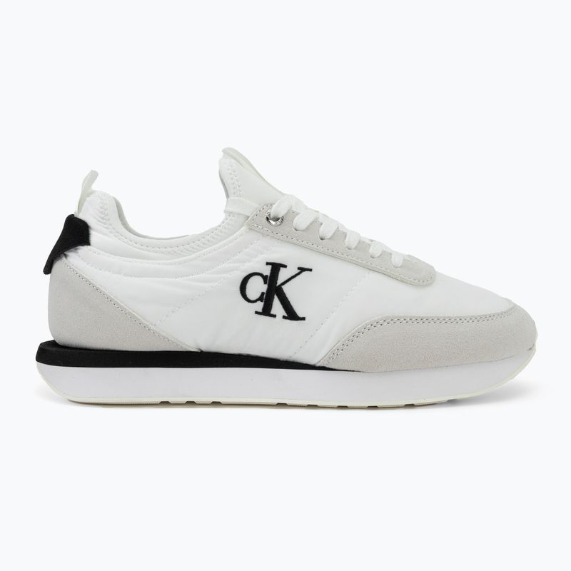 Dámske topánky Calvin Klein YW0YW02060 Retro Runner Sock Laceup Mix Mat bright white/black/marshmallow 2