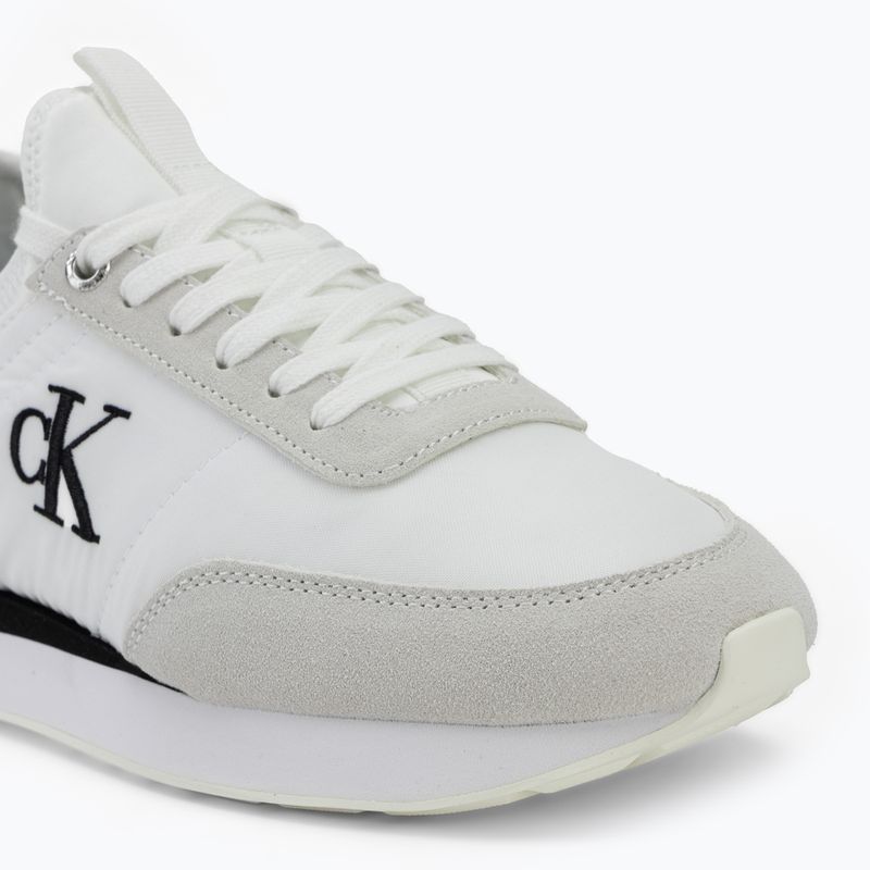 Dámske topánky Calvin Klein YW0YW02060 Retro Runner Sock Laceup Mix Mat bright white/black/marshmallow 7