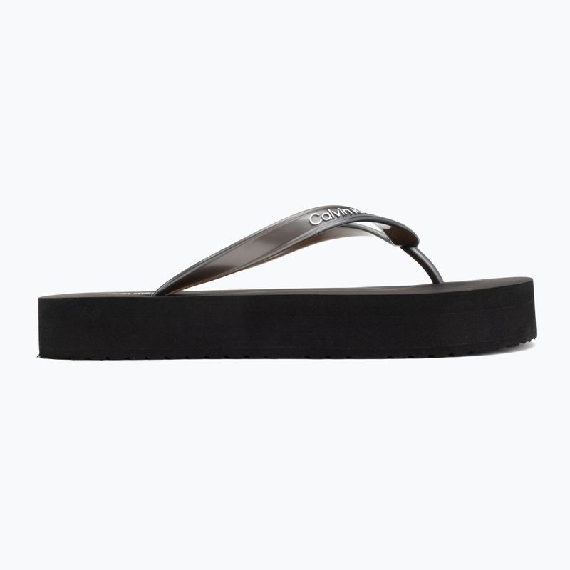 Dámske žabky Calvin Klein HW0HW03120 Flatform triple black 2