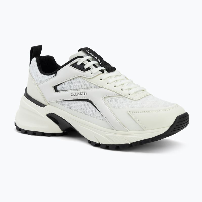 Dámske topánky Calvin Klein HW0HW03002 Hike Run Ckstripe Mesh bright white/black