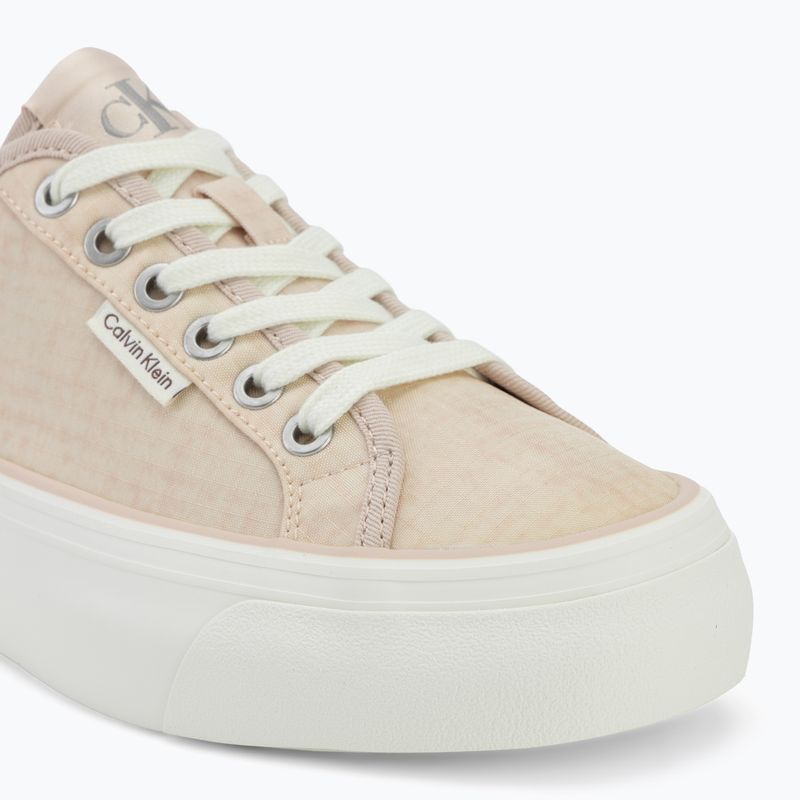 Dámske topánky Calvin Klein HW0HW02970 Vulc Flatf Laceup Ripst whisper pink/key largo 7