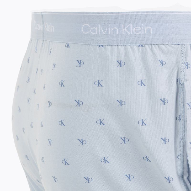 Pánske pyžamo Calvin Klein LV00NM2900 breezy blue top w/diamond logo 8