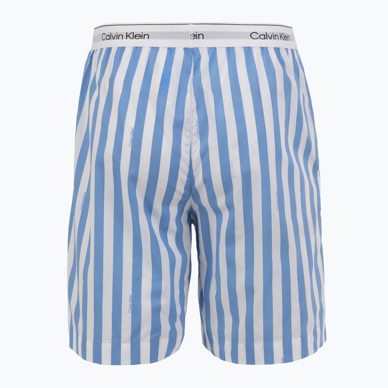 Pánske pyžamo Calvin Klein LV00NM2903 classic white top/vertical boardway 7