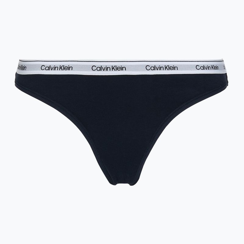 Dámske nohavičky tangá Calvin Klein LV00QD5209 Thong 3 pairs shoreline/snow heather/pear sorbe 4