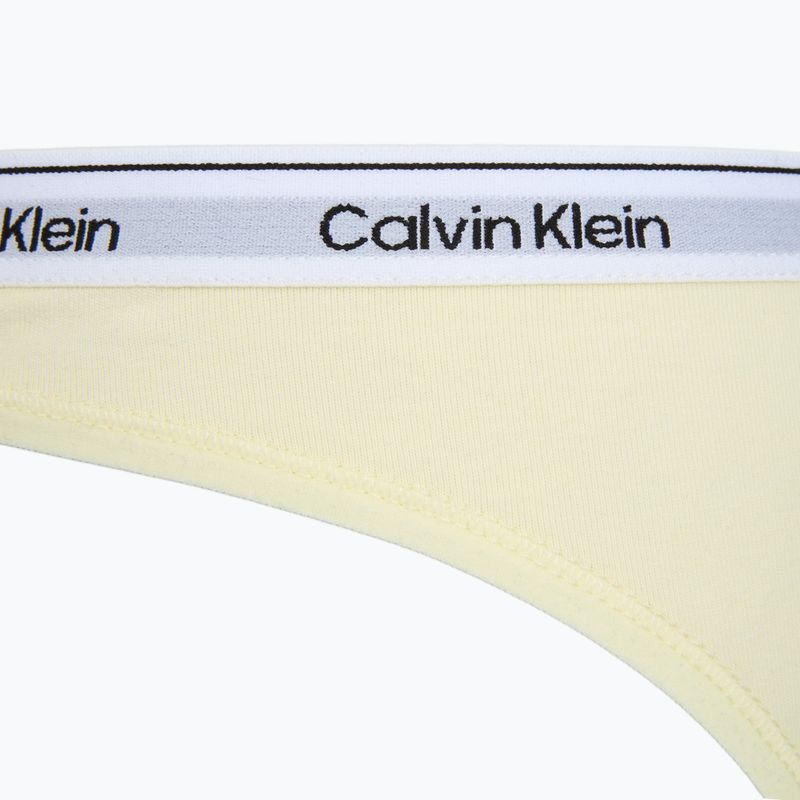 Dámske nohavičky tangá Calvin Klein LV00QD5209 Thong 3 pairs shoreline/snow heather/pear sorbe 6
