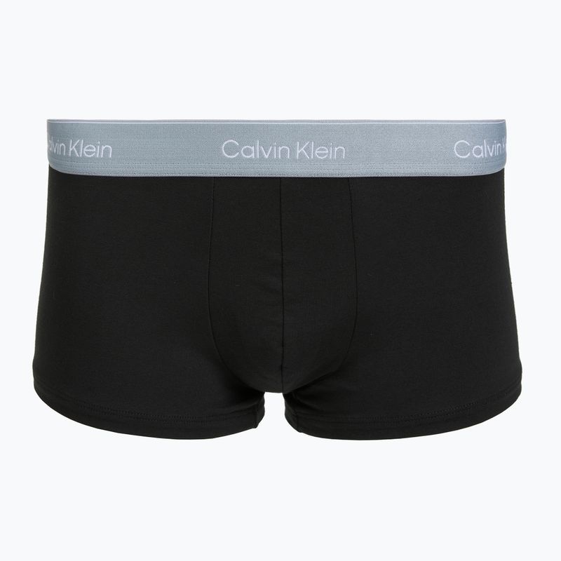 Pánske boxerky Calvin Klein LV00NB4390 Low Rise Trunk 5 páry black wb/blue descent wb/green bi/kahki 2