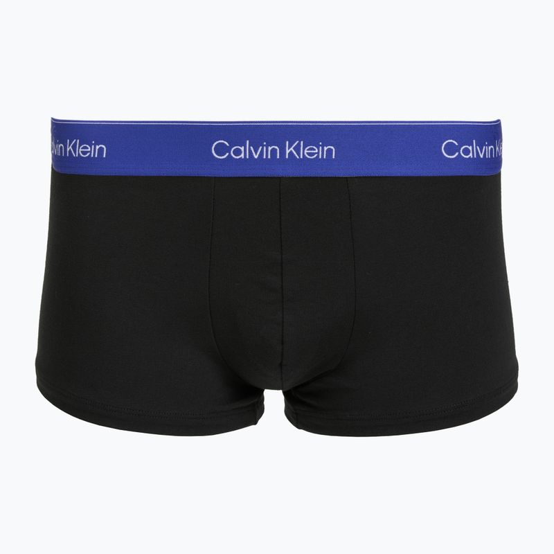 Pánske boxerky Calvin Klein LV00NB4390 Low Rise Trunk 5 páry black wb/blue descent wb/green bi/kahki 5