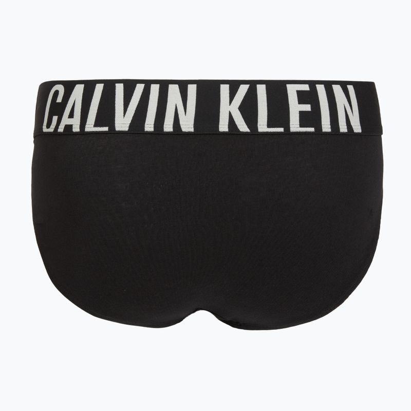 Pánske slipy Calvin Klein 000NB3607A Hip Brief 3 pairs black with oatmeal logo/black with age 5