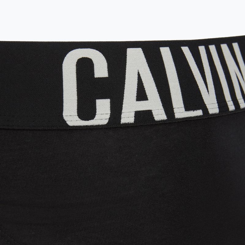 Pánske slipy Calvin Klein 000NB3607A Hip Brief 3 pairs black with oatmeal logo/black with age 6