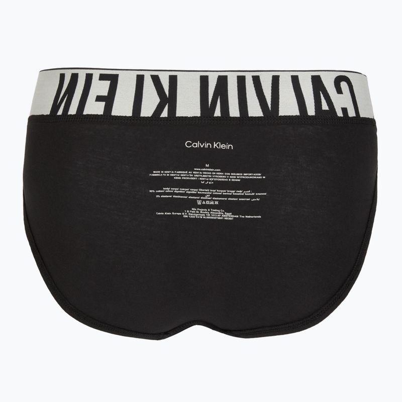 Pánske slipy Calvin Klein 000NB3607A Hip Brief 3 pairs black with oatmeal logo/black with age 7