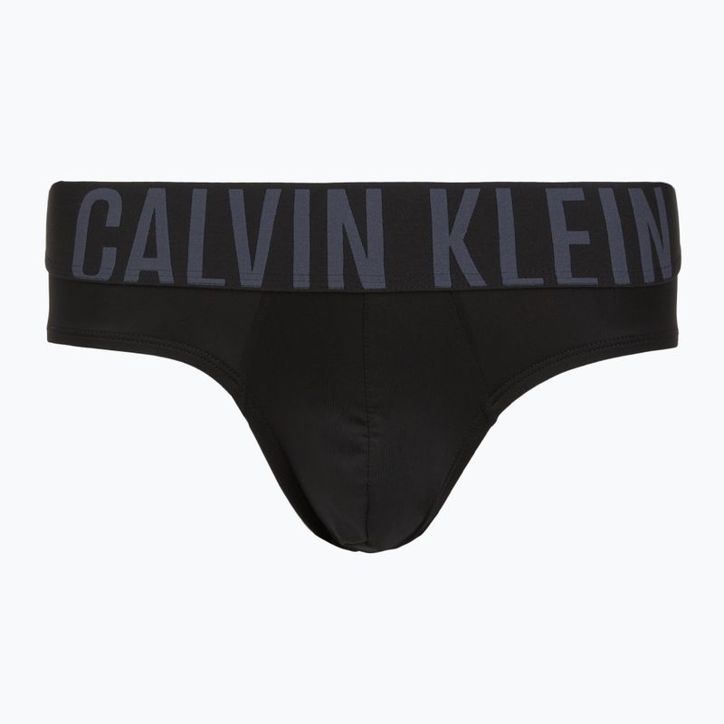 Pánske slipy Calvin Klein 000NB3610A Hip Brief 3 pairs black w/ombre blue logo/black w/c 5