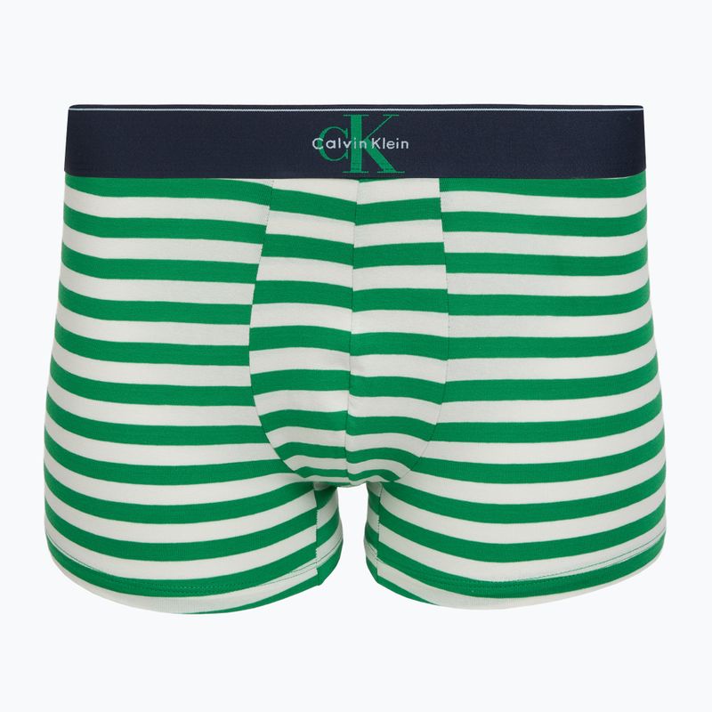 Pánske boxerky Calvin Klein LV00NB4472 Trunk 3 pairs shoreline/mardi gras green/cent s 3