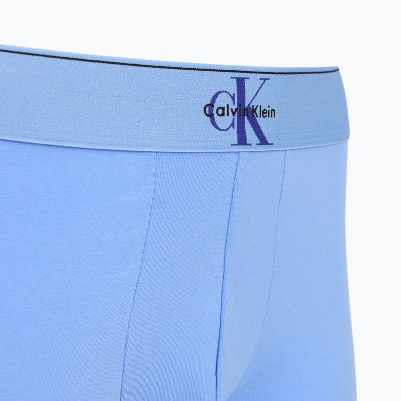 Pánske boxerky Calvin Klein LV00NB4472 Trunk 3 pairs black w/blue river fog/blue river 4