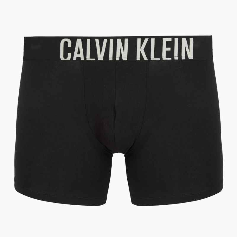 Boxerky Calvin Klein 000NB3609A Boxer Brief 3 pairs black w/oatmeal logo/black w/age 2