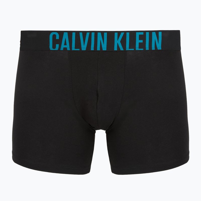 Boxerky Calvin Klein 000NB3609A Boxer Brief 3 pairs black w/oatmeal logo/black w/age 3