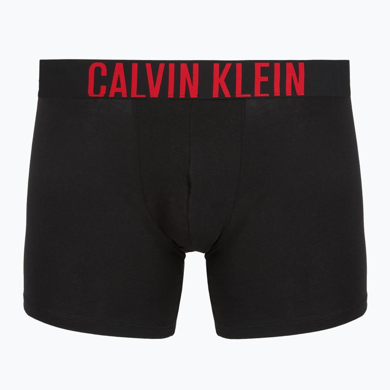 Boxerky Calvin Klein 000NB3609A Boxer Brief 3 pairs black w/oatmeal logo/black w/age 4