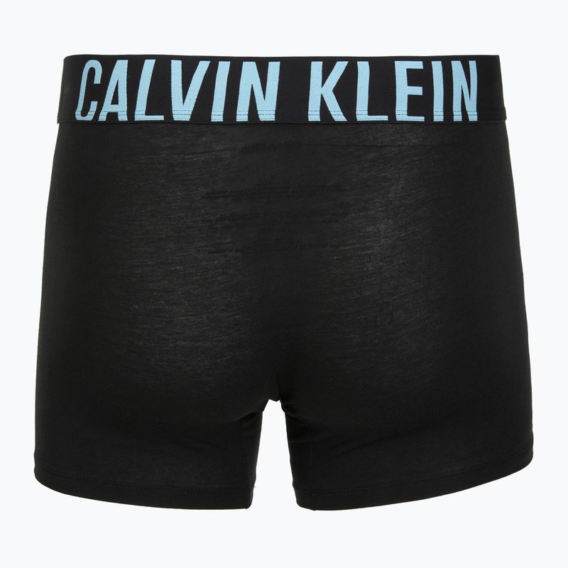 Boxerky Calvin Klein 000NB3609A Boxer Brief 3 pairs black w/harbor mist logo/black w 3