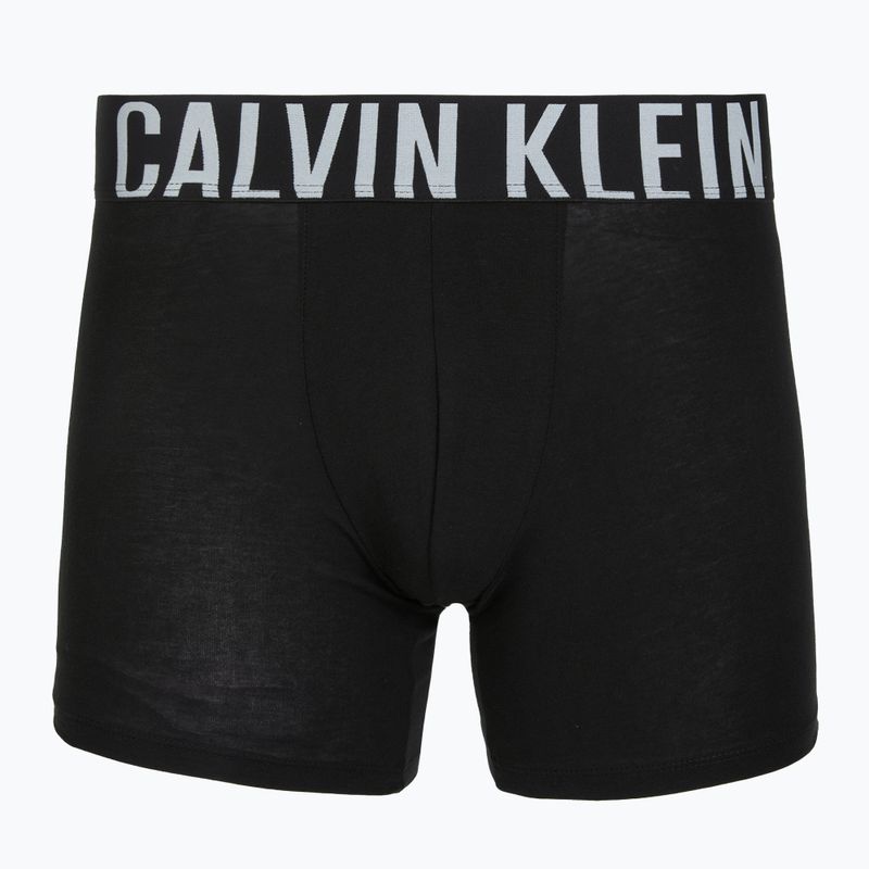 Boxerky Calvin Klein 000NB3609A Boxer Brief 3 pairs black w/harbor mist logo/black w 5
