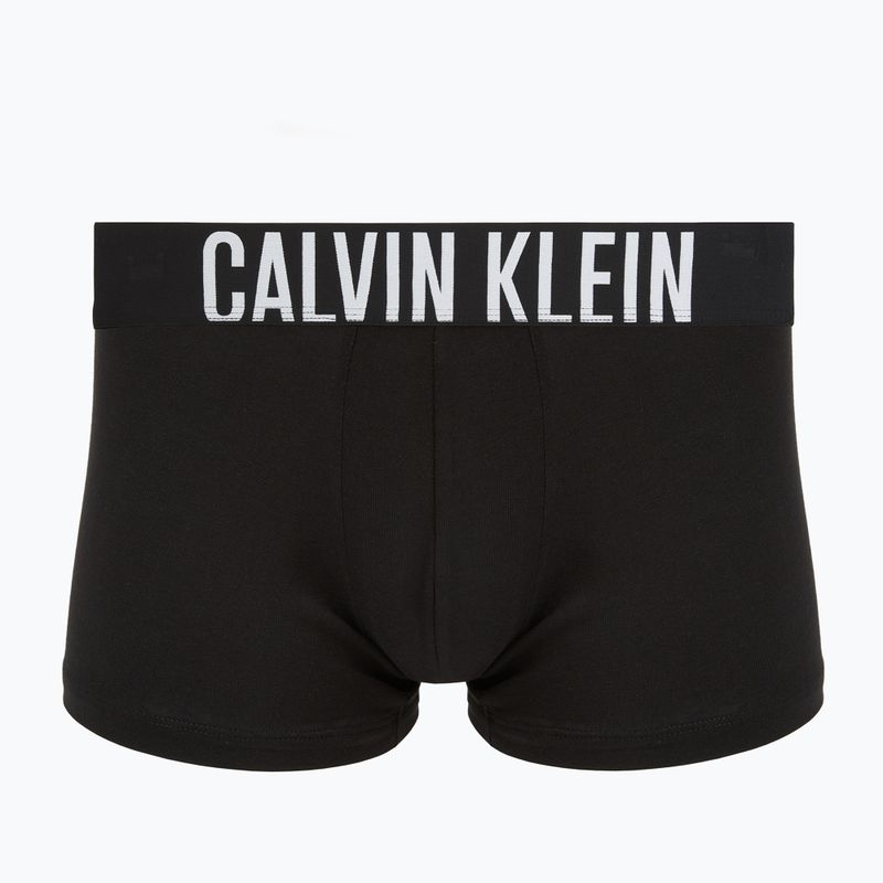 Pánske boxerky Calvin Klein 000NB3608A Trunk 3 pairs black with harbor mist logo/ black with 2