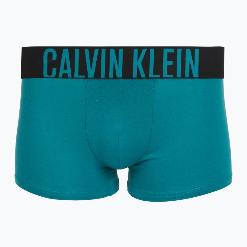 Pánske boxerky Calvin Klein 000NB3608A Trunk 3 páry oatmeal/aged redwood/bright turquoi 3