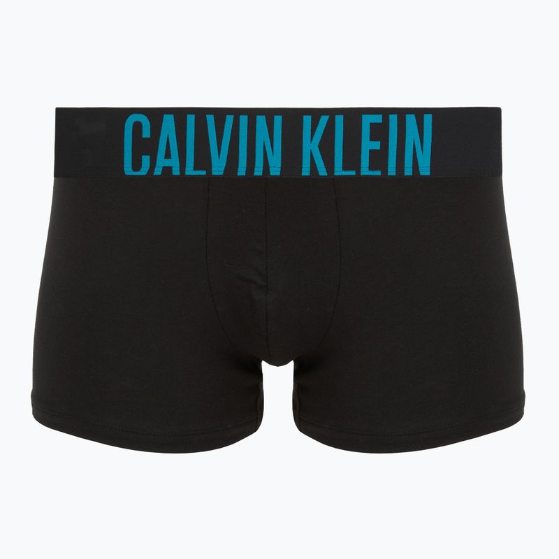 Pánske boxerky Calvin Klein 000NB3608A Trunk 3 páry black w/oatmeal logo/black w/age 3