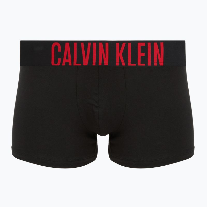 Pánske boxerky Calvin Klein 000NB3608A Trunk 3 páry black w/oatmeal logo/black w/age 4