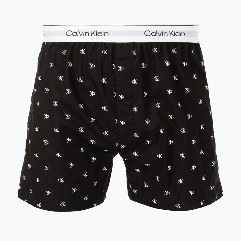 Boxerky Calvin Klein LV00NM2831 Boxer Trad diamond logo black