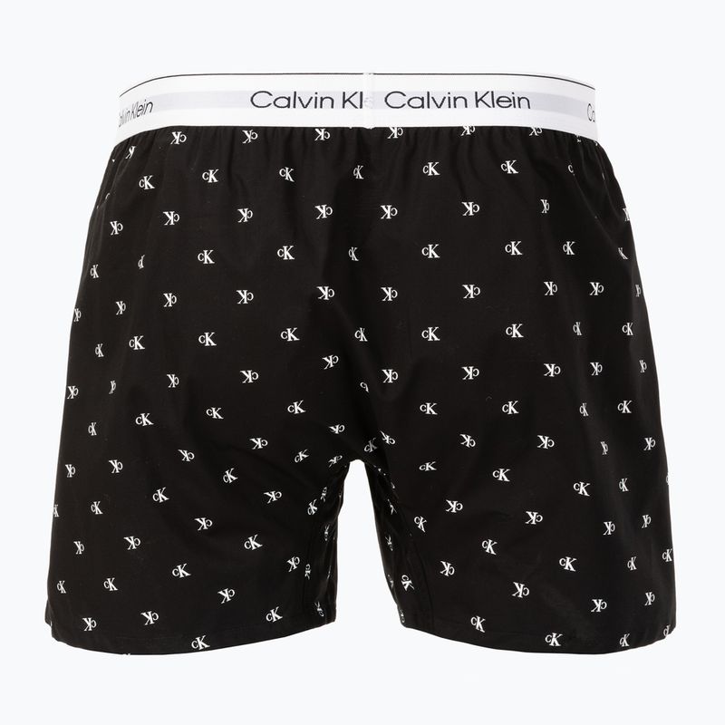 Boxerky Calvin Klein LV00NM2831 Boxer Trad diamond logo black 2