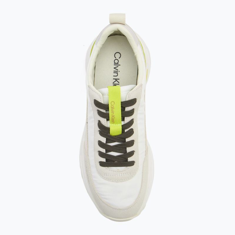 Dámske topánky Calvin Klein YW0YW02075 Hike Runner MG Nylon Mix bright white/primrose/beluga 5