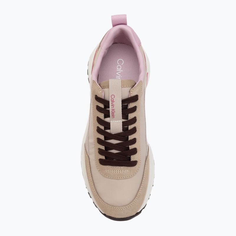 Dámske topánky Calvin Klein YW0YW02075 Hike Runner MG Nylon Mix chateau/silver mink/pink 5