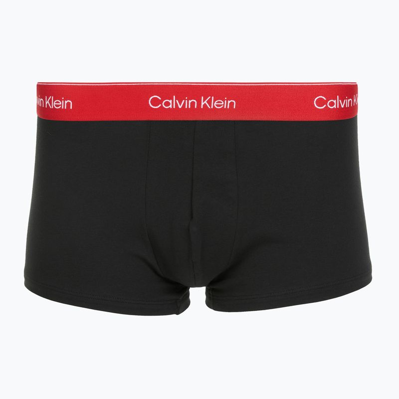 Boxerky Calvin Klein LV00NB4389 Low Rise Trunk 3 páry black/adrenaline rush/white/black 3