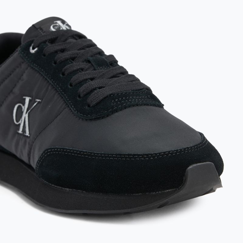 Pánske topánky Calvin Klein YM0YM01361 Retro Runner Essential MIX MAT triple black 7