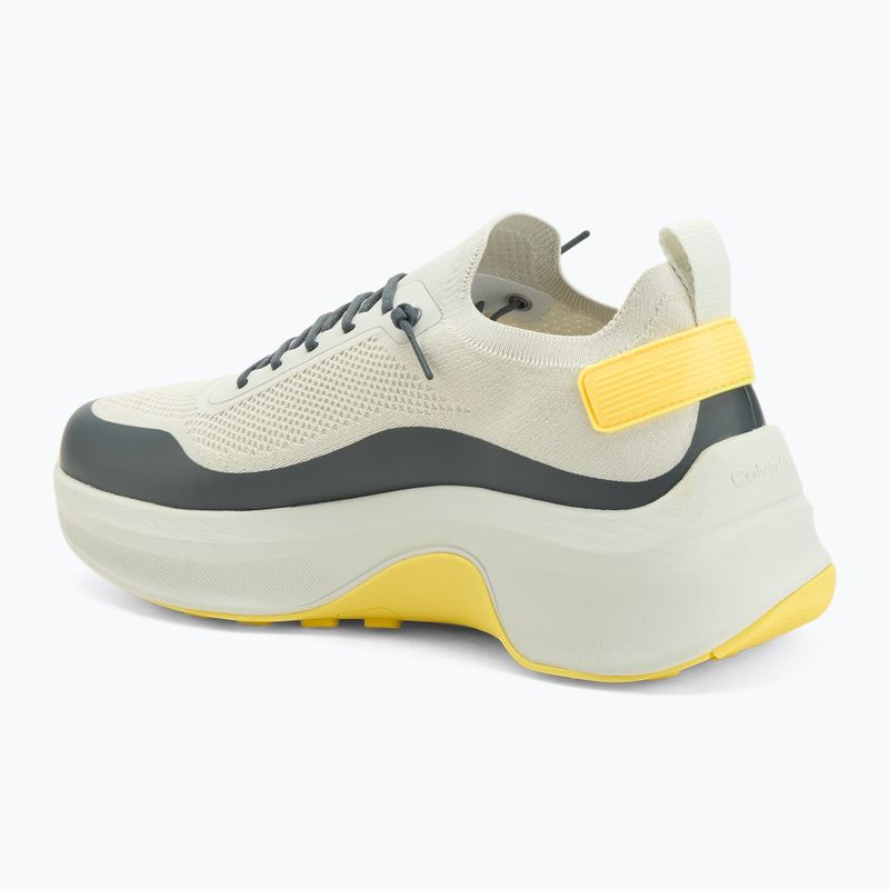 Pánske topánky Calvin Klein YM0YM01457 Chunky Runner Lace Up Sock Knit vaporous white/coal/buttercup 3
