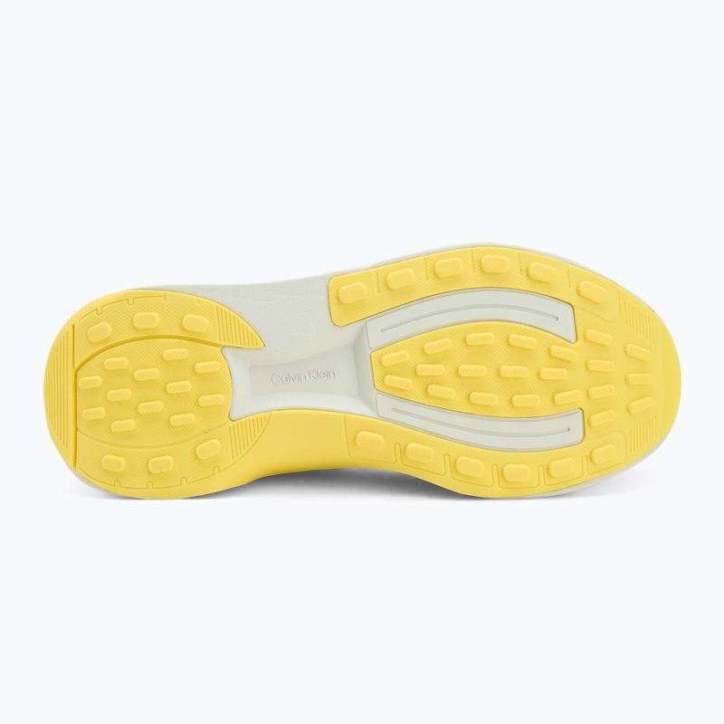 Pánske topánky Calvin Klein YM0YM01457 Chunky Runner Lace Up Sock Knit vaporous white/coal/buttercup 4