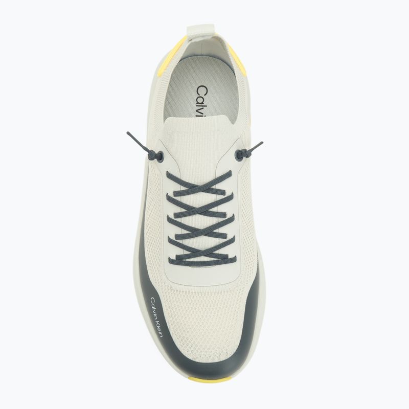 Pánske topánky Calvin Klein YM0YM01457 Chunky Runner Lace Up Sock Knit vaporous white/coal/buttercup 5