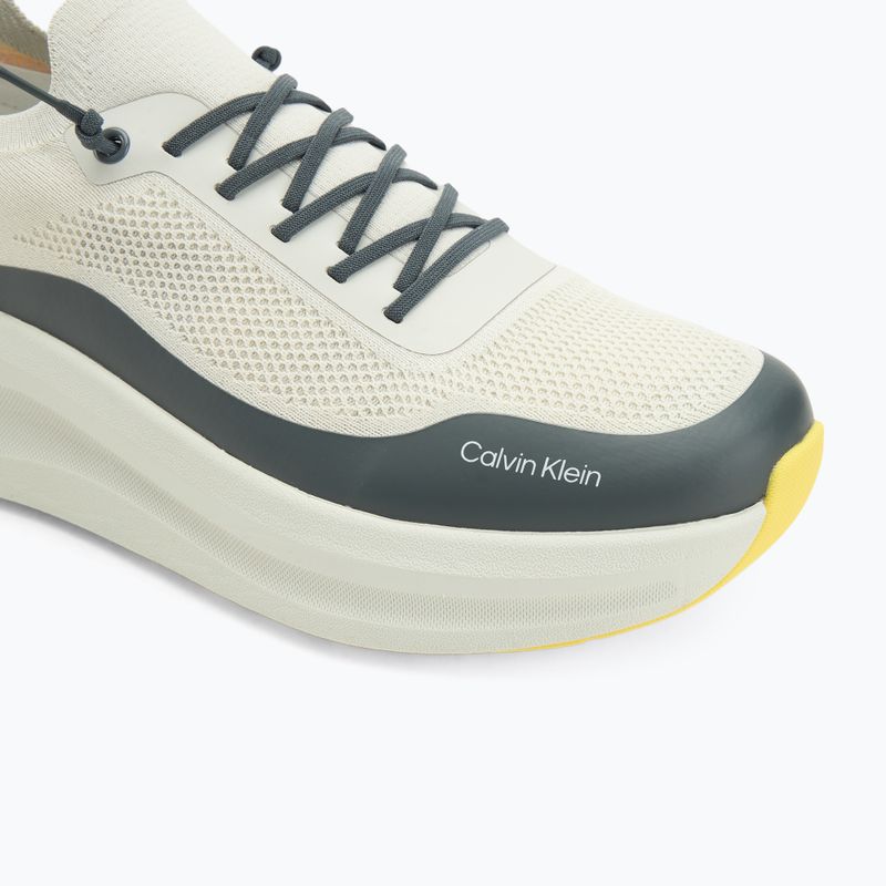 Pánske topánky Calvin Klein YM0YM01457 Chunky Runner Lace Up Sock Knit vaporous white/coal/buttercup 7