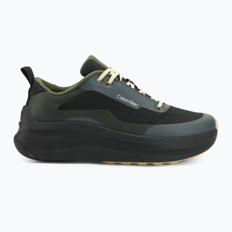 Pánske topánky Calvin Klein YM0YM01456 Chunky Runner Lace Up Mix Aop black/medieval forest/coal/lime 2
