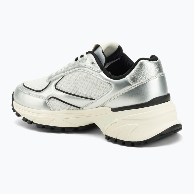 Dámske topánky Calvin Klein YW0YW02063 Hike Runner Lace Up Mesh Mix silver/black/bright white 3