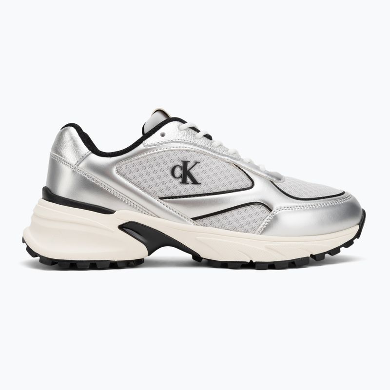 Pánske topánky Calvin Klein YM0YM01402 Hike Runner Laceup Mesh Mix silver/black/marshmallow 2