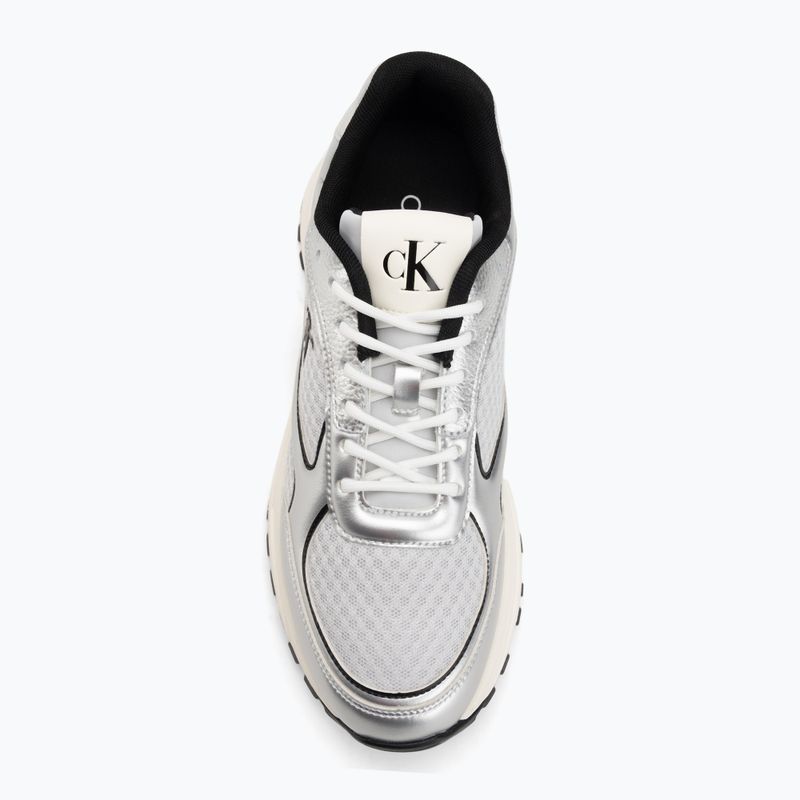 Pánske topánky Calvin Klein YM0YM01402 Hike Runner Laceup Mesh Mix silver/black/marshmallow 5