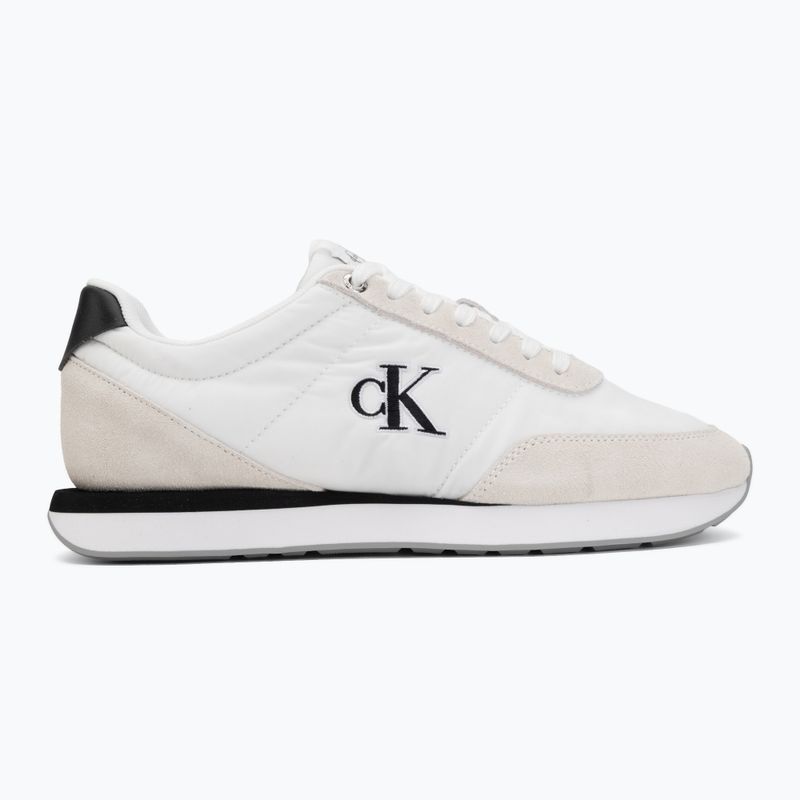 Dámske topánky Calvin Klein YW0YW01990 Retro Runner Lace Up Nylon MG bright white/black 2