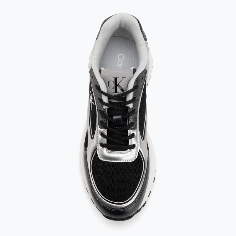 Dámske topánky Calvin Klein YW0YW02063 Hike Runner Lace Up Mesh Mix black/silver 5