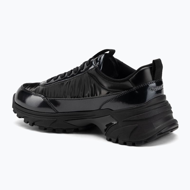 Dámske topánky Calvin Klein YW0YW02043 Hike Runner Lace Up Pearl Nylon triple black 3