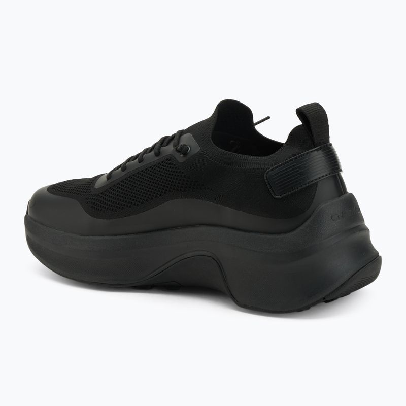 Pánske topánky Calvin Klein YM0YM01457 Chunky Runner šnurovacia, ponožková, pletená triple black 3