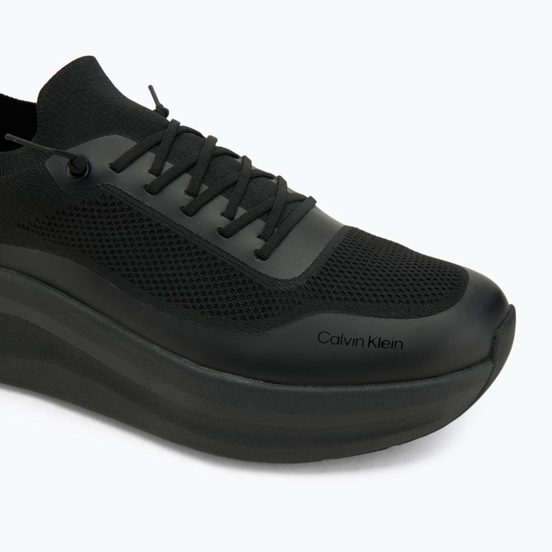 Pánske topánky Calvin Klein YM0YM01457 Chunky Runner šnurovacia, ponožková, pletená triple black 7
